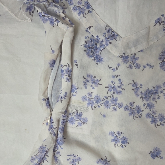 Princess Polly Dream Away Mini Dress Blue Floral - Picture 7 of 7